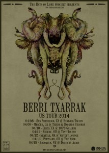 Berri Txarrak USA Tour 2014 poster