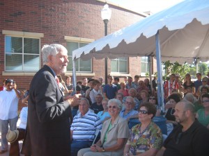 William Douglass speaks at dedication of Center for Basque Studies