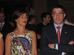 Lehendakari Patxi Lopez and his wife Begoña