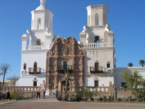 Mission at San Xavier del Boc near Tucson was protected by Basque soldiers. Photo: Steve Bass