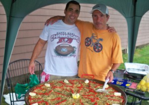 The paella was enough to feed 70 people at the Rhode Island Basque Club picnic. Photo: Courtesy of the club.