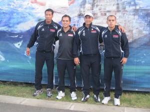 Team USA athletes are among more than 500 pilotaris at the international tournament. Photo: Courtesty of Xabier Berrueta, U.S. Federation of Pelota.