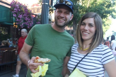 Rich and Erika McPherson try solomo sandwiches