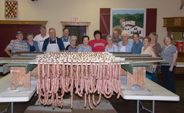 Sausage making at Chino Basque Club