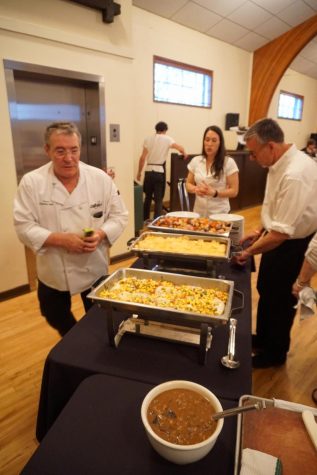 Chef Jesus Alcelay leads the kitchen for Basque Museum Fundraising Dinner.