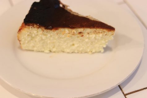 A slice of Burnt Basque cheesecake