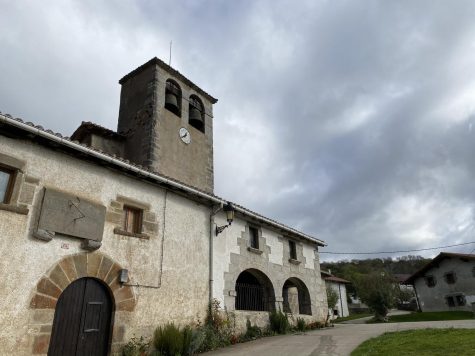 Older builsing In the town of Gorriti, Spain