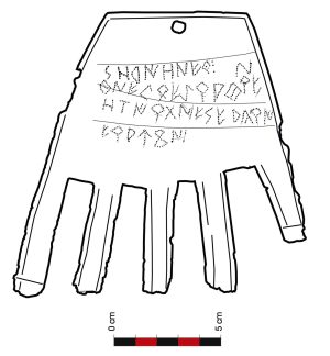 Inscriptions on the hand of Irulegi