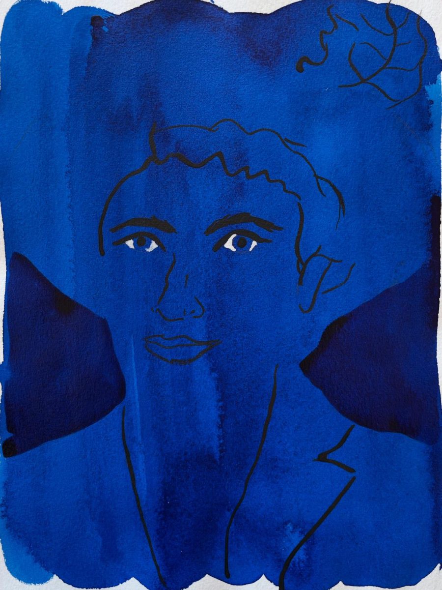 A painting by Basque Country artist Gala Knorr made during her stay in Bakersfield, Calif.