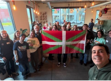 Portland Basques meet at Bar Botellon in Portland.