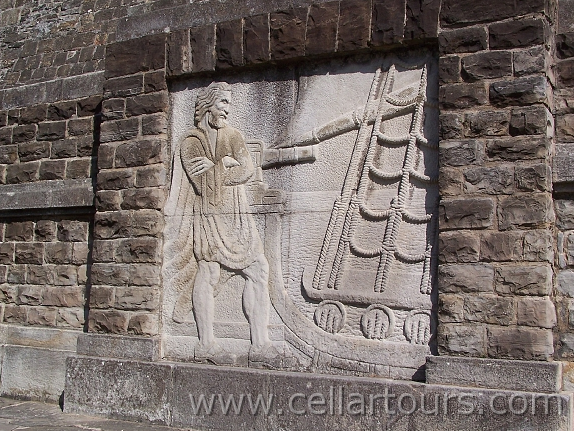 Sculpture of navigator Juan Elcano