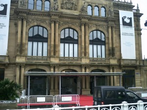 The entrance to the Victoria Eugenia Theater