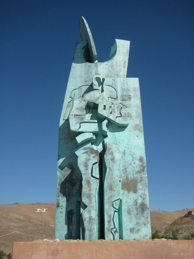 The Basque Sheepherder Monument, in Reno, Nev.
