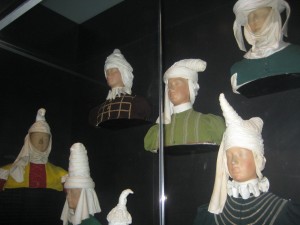 Tocados designed by Cristobal Balenciaga at the San Telmo Museum