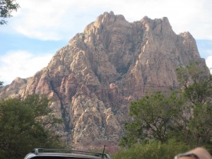 The mountains around Las Vegas are a beautiful setting for the local Basque picnic.